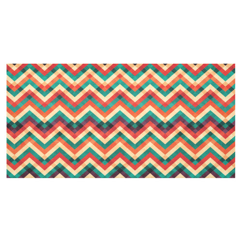 zigzag chevron colorful pattern Tablecloth
