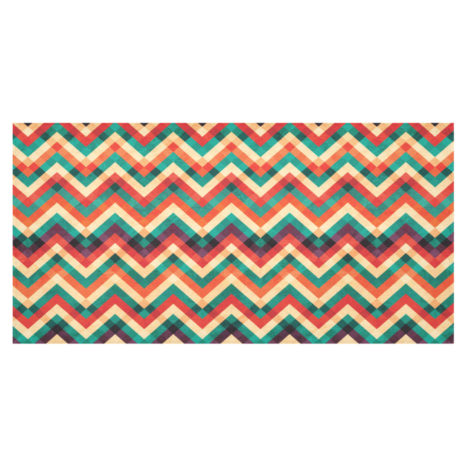 zigzag chevron colorful pattern Tablecloth