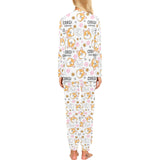Corgi Dog Pattern Women's All Over Print Pajama Set