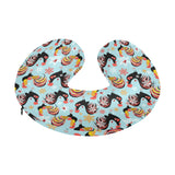 Rooster chicken cock snowfalke U-Shaped Travel Neck Pillow