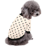 Ostrich Pattern Print Design 05 All Over Print Pet Dog Round Neck Fuzzy Shirt