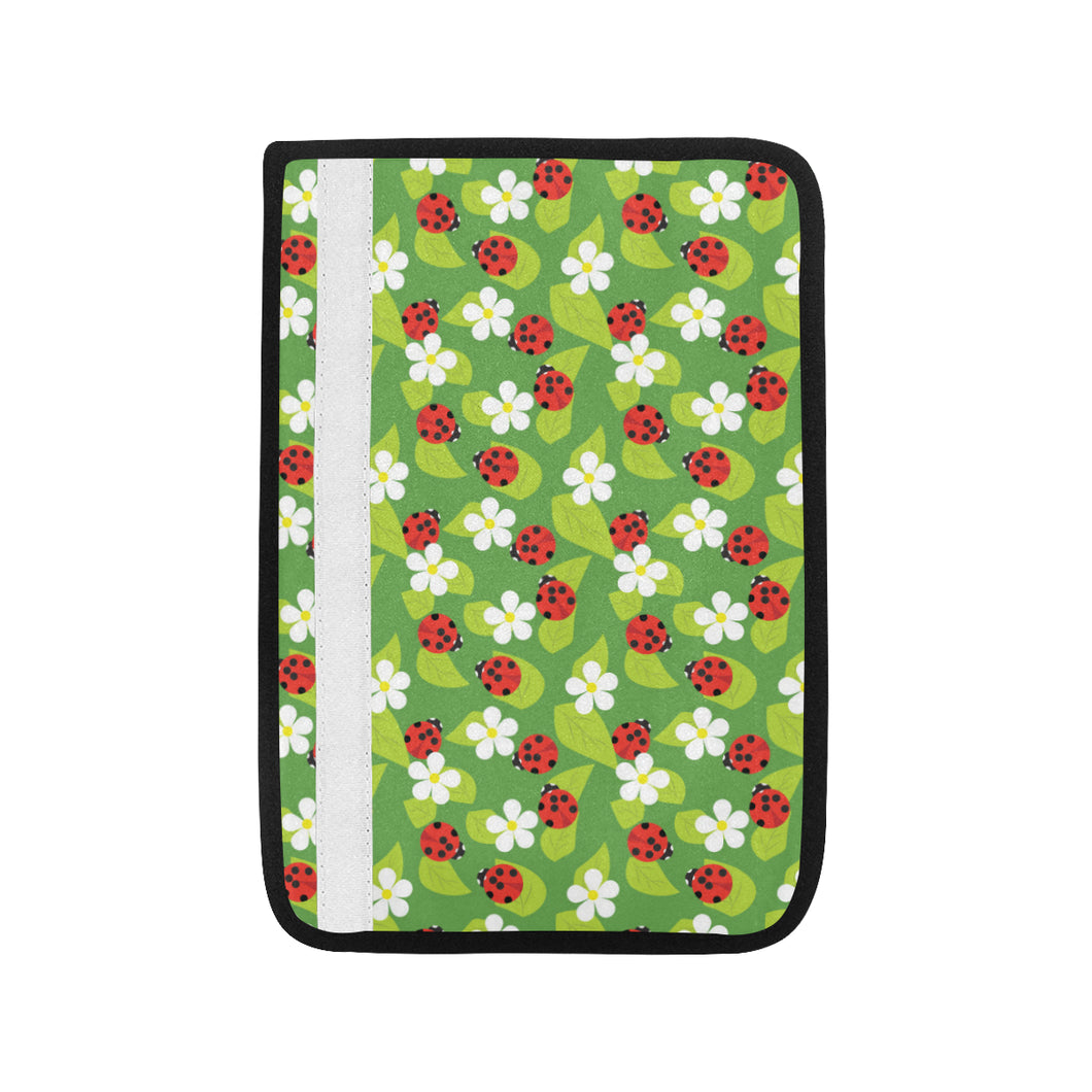 Ladybug Pattern Print Design 01 Car Seat Belt Cover