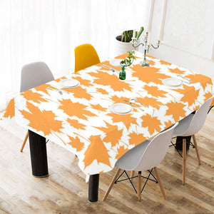 Orange Maple Leaf pattern Tablecloth