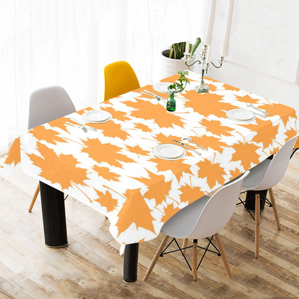 Orange Maple Leaf pattern Tablecloth