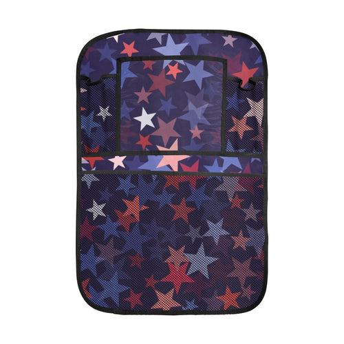Red blue star pattern Car Seat Back Organizer