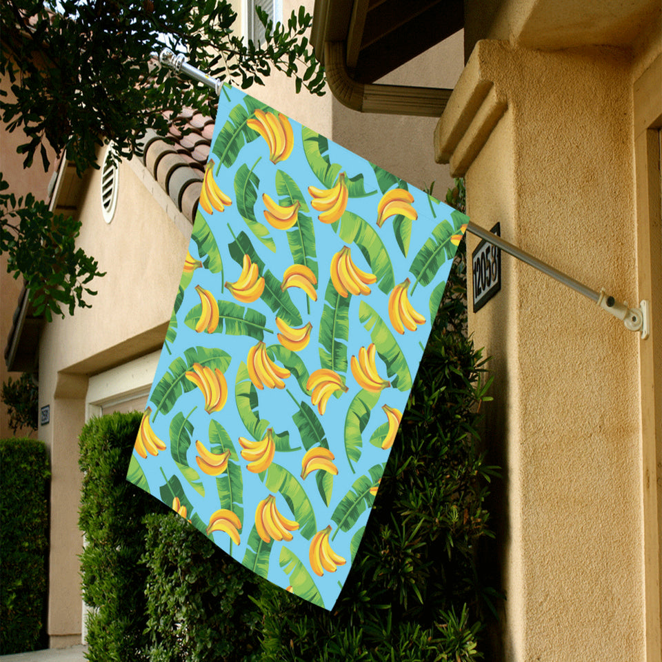 banana leaves banana design pattern House Flag Garden Flag