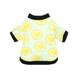 slice of lemon pattern All Over Print Pet Dog Round Neck Fuzzy Shirt