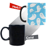 Cute white sea lion seals pattern Morphing Mug Heat Changing Mug