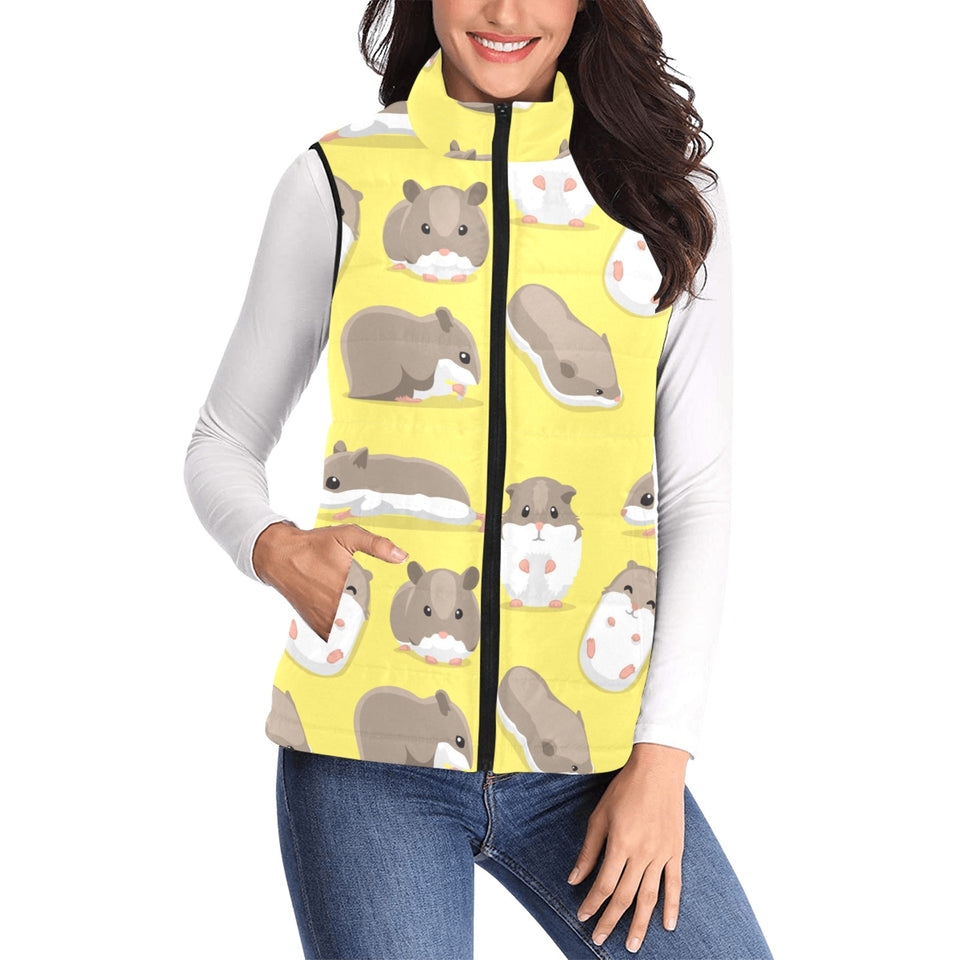 Cute Hamster pattern Women's Padded Vest