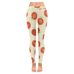 Tomato dot background Women's Legging Fulfilled In US