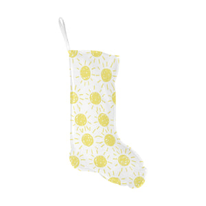 hand drawn sun pattern Christmas Stocking