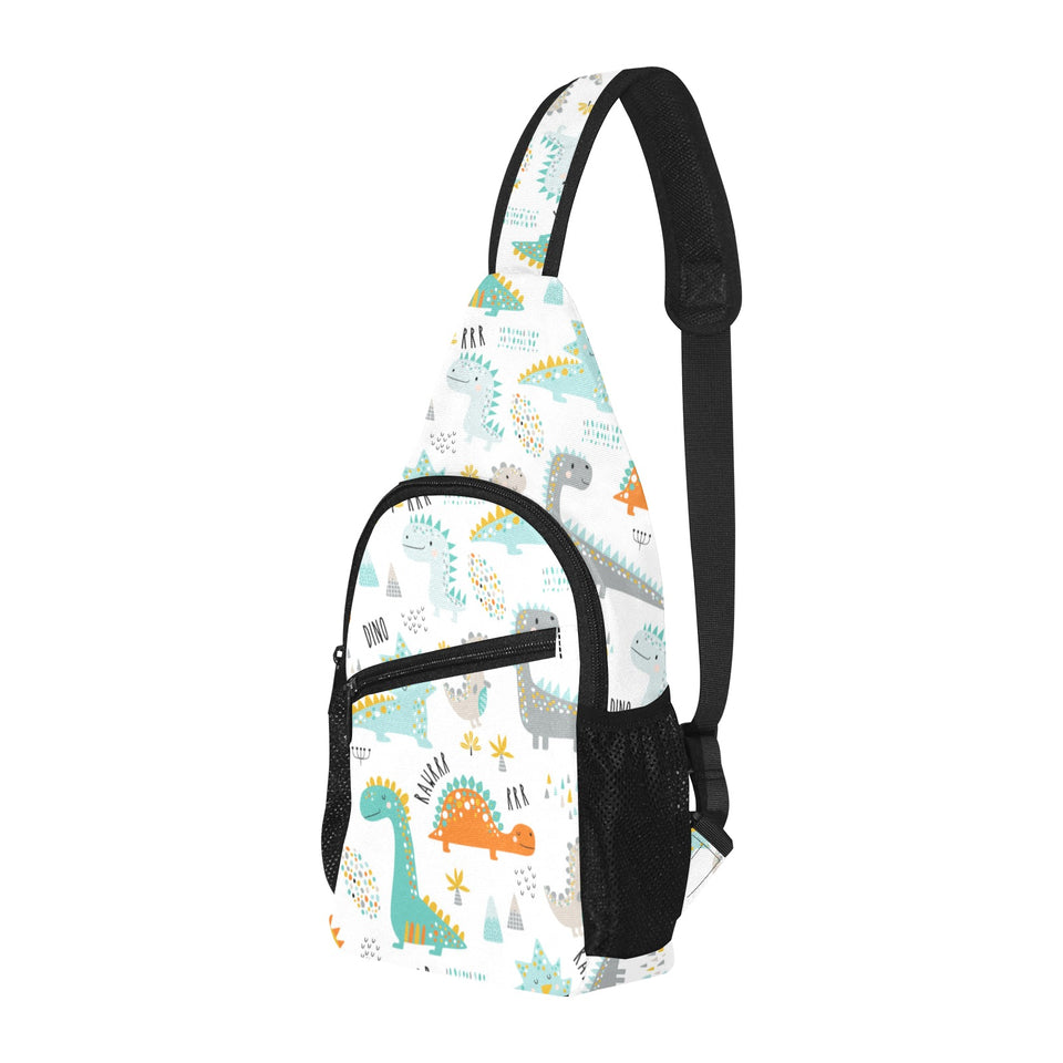 Cute funny kids dinosaurs pattern All Over Print Chest Bag