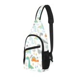 Cute funny kids dinosaurs pattern All Over Print Chest Bag