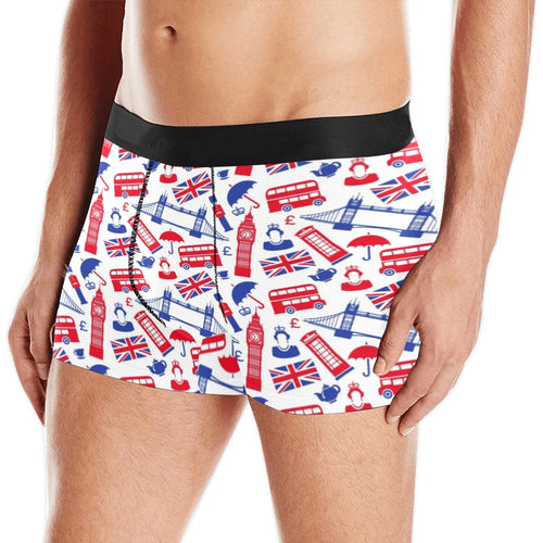 British Pattern Print Design 01 Men's All Over Print Boxer Briefs Men's Underwear