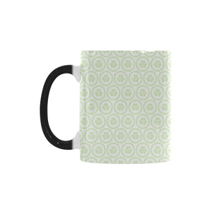 Cucumber pattern background Morphing Mug Heat Changing Mug