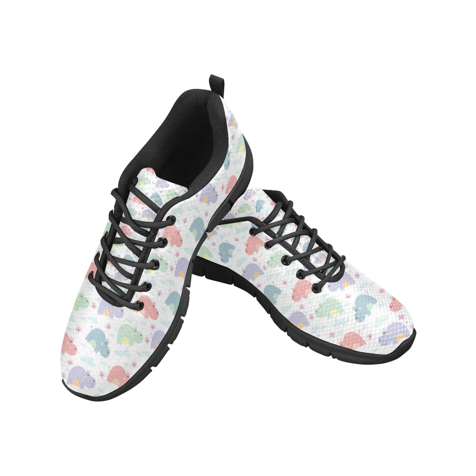 Hippopotamus Pattern Print Design 03 Women's Sneaker Shoes