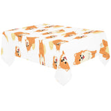 Brown pomeranian pattern Tablecloth