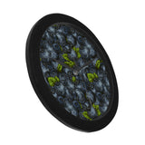 blueberry pattern Elegant Black Wall Clock