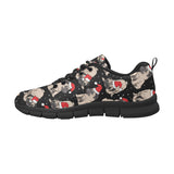 Christmas Pugs Santa_s red cap pattern Men's Sneaker Shoes