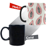 papaya pattern Morphing Mug Heat Changing Mug