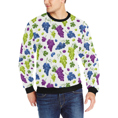 Grape pattern Men's Crew Neck Sweatshirt