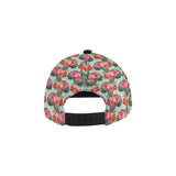 Beautiful flamingo tropical palm leaves hibiscus p All Over Print Snapback Cap