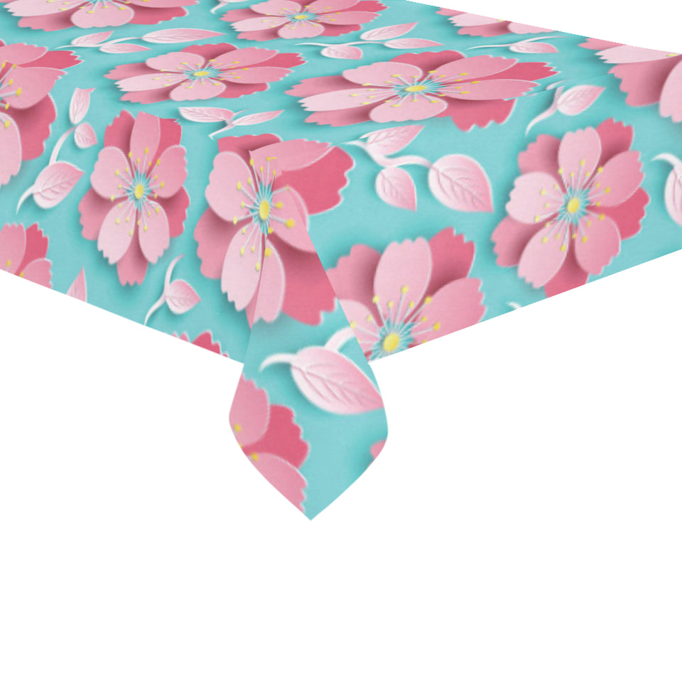 3D sakura cherry blossom pattern Tablecloth