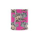 Chameleon lizard pattern pink background Morphing Mug Heat Changing Mug