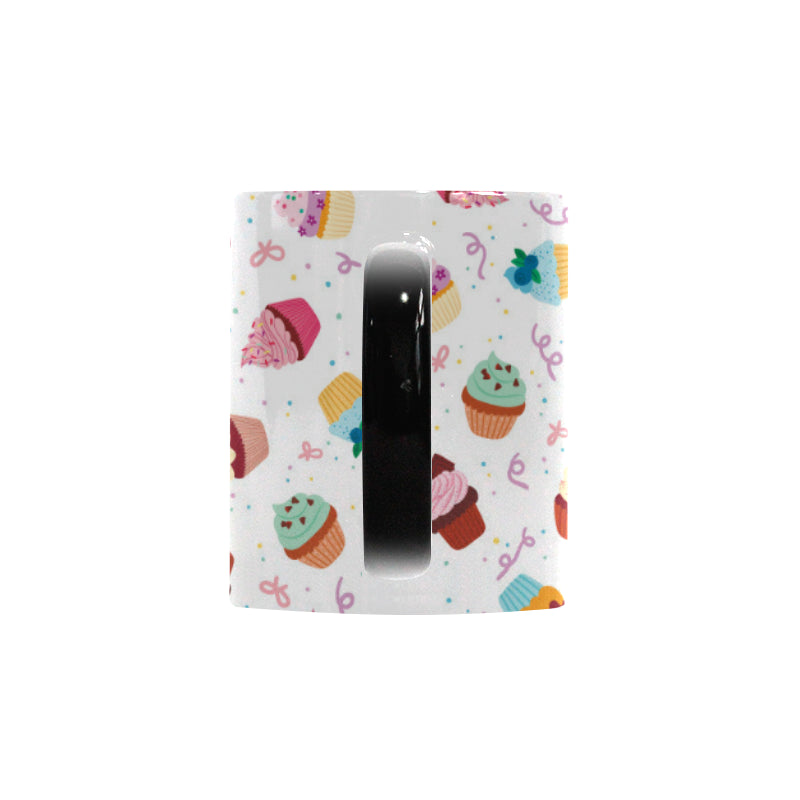 Cake cupcake design pattern Morphing Mug Heat Changing Mug
