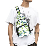 blueberry white background All Over Print Chest Bag