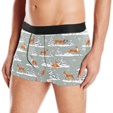 Beautiful deers Winter Christmas Men's All Over Print Boxer Briefs Men's Underwear