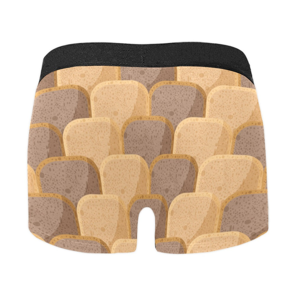 Bread Toast Pattern Print Design 04 Men's All Over Print Boxer Briefs Men's Underwear