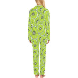 Slices of Lime design pattern Women's Long Pajama Set