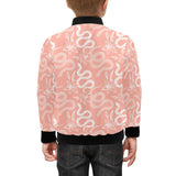 Snake lilies flower pattern Kids' Boys' Girls' Bomber Jacket
