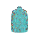 Surfboard Pattern Print Design 05 Women's Long Sleeve Polo Shirt