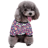British Pattern Print Design 02 All Over Print Pet Dog Round Neck Fuzzy Shirt