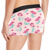 Cute little mermaid pattern Men's All Over Print Boxer Briefs Men's Underwear