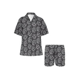 Dice Pattern Print Design 01 Women's V-Neck Short Pajama Set