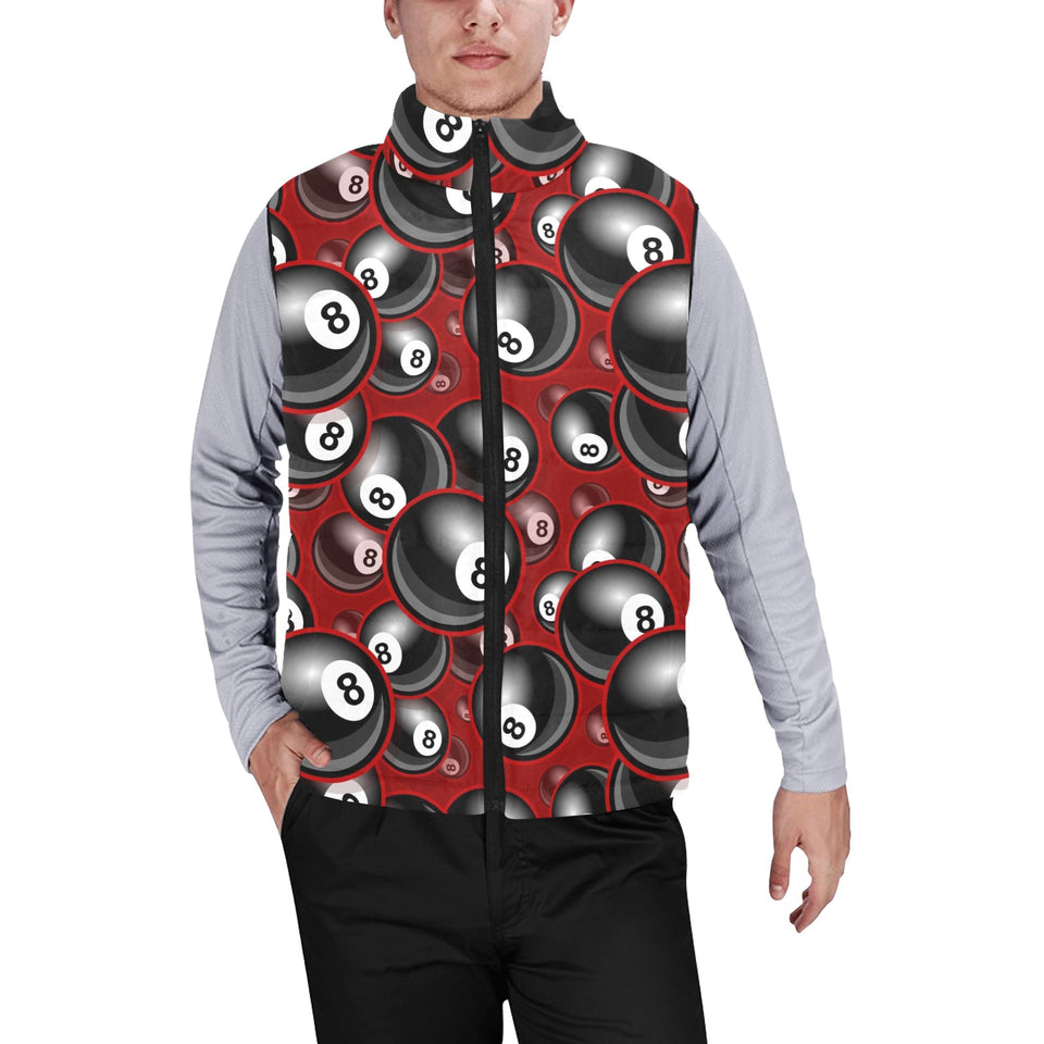 Billiard Ball Pattern Print Design 05 Men's Padded Vest