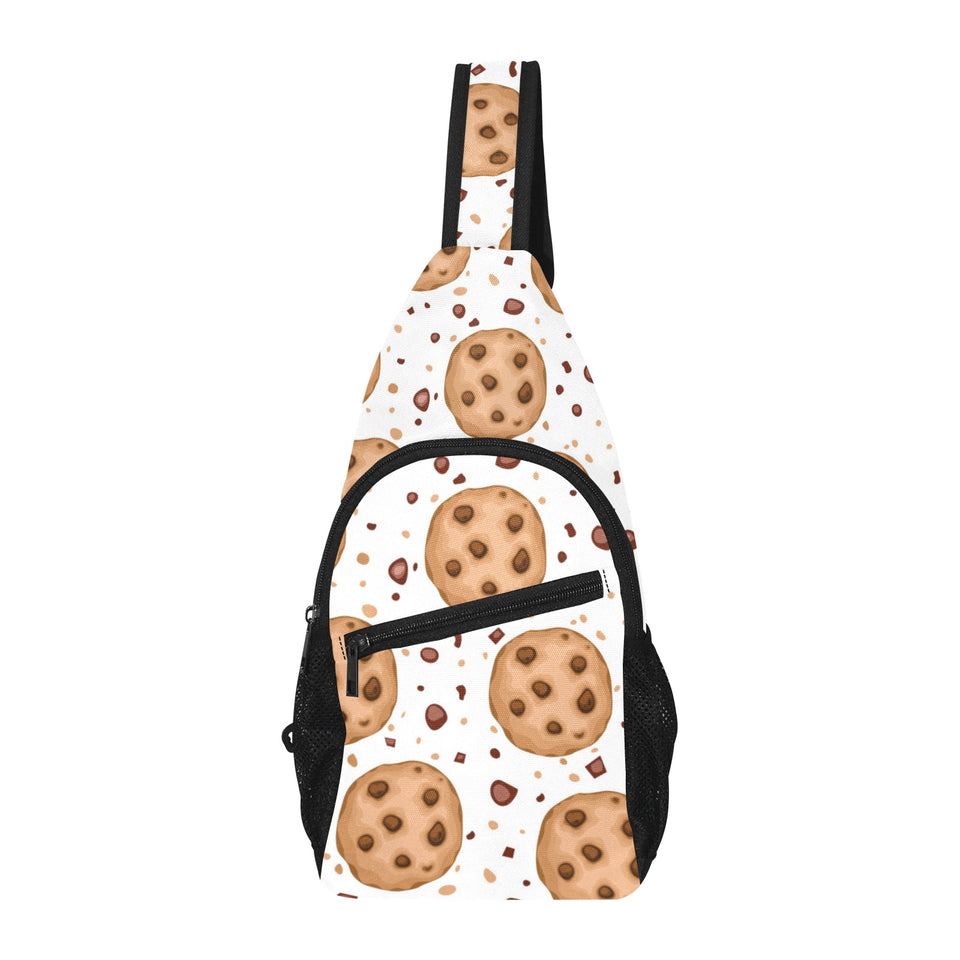 chocolate chip cookie pattern All Over Print Chest Bag