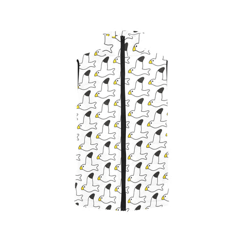Seagull Pattern Print Design 05 Men's Padded Vest