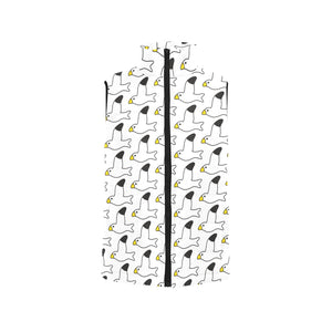 Seagull Pattern Print Design 05 Men's Padded Vest