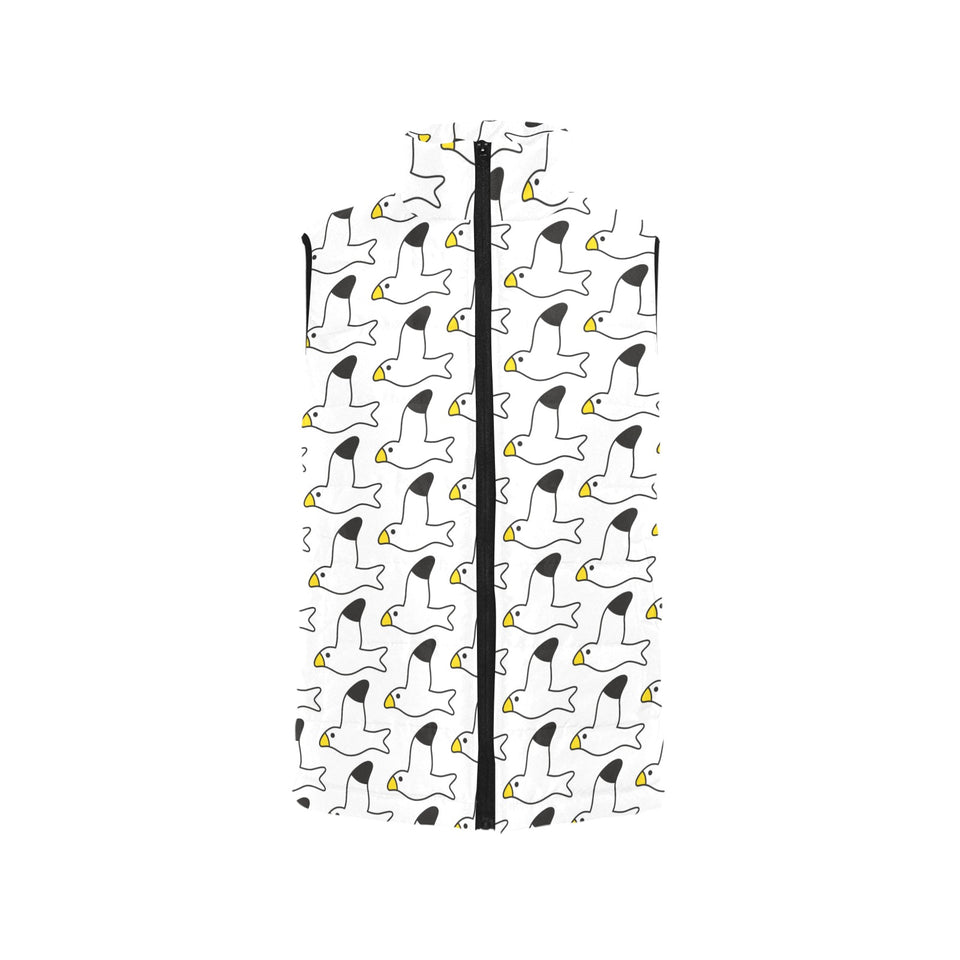 Seagull Pattern Print Design 05 Men's Padded Vest