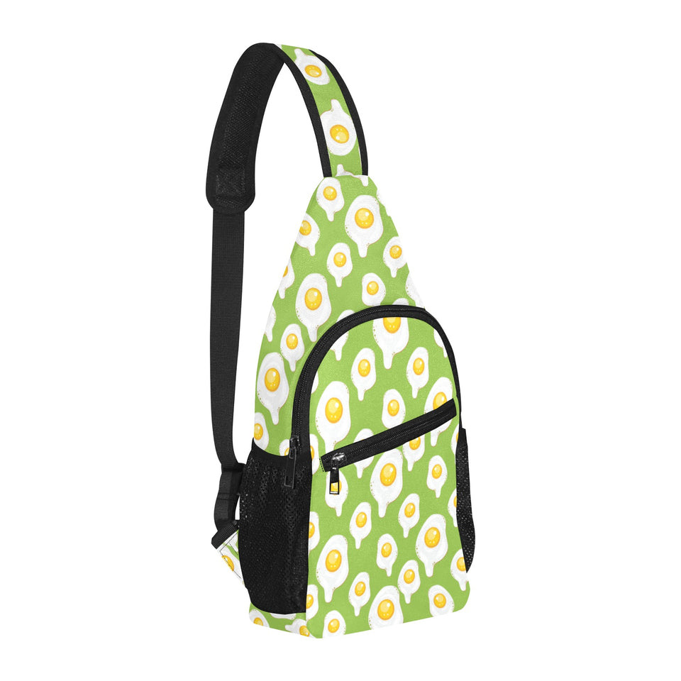 Fried Eggs Pattern Print Design 01 All Over Print Chest Bag