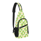 Fried Eggs Pattern Print Design 01 All Over Print Chest Bag