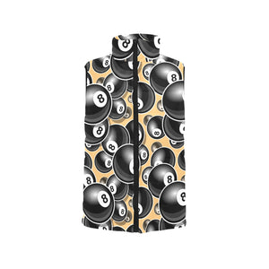 Billiard Ball Pattern Print Design 04 Men's Padded Vest