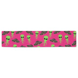 Alien Pattern Print Design 03 Table Runner