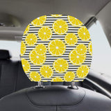 slice of lemon design pattern Car Headrest Cover