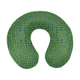Crocodile Skin Printed U-Shaped Travel Neck Pillow