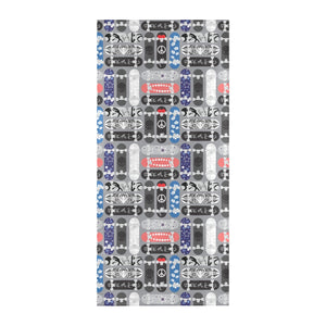 Skate Board Pattern Print Design 04 Beach Towel